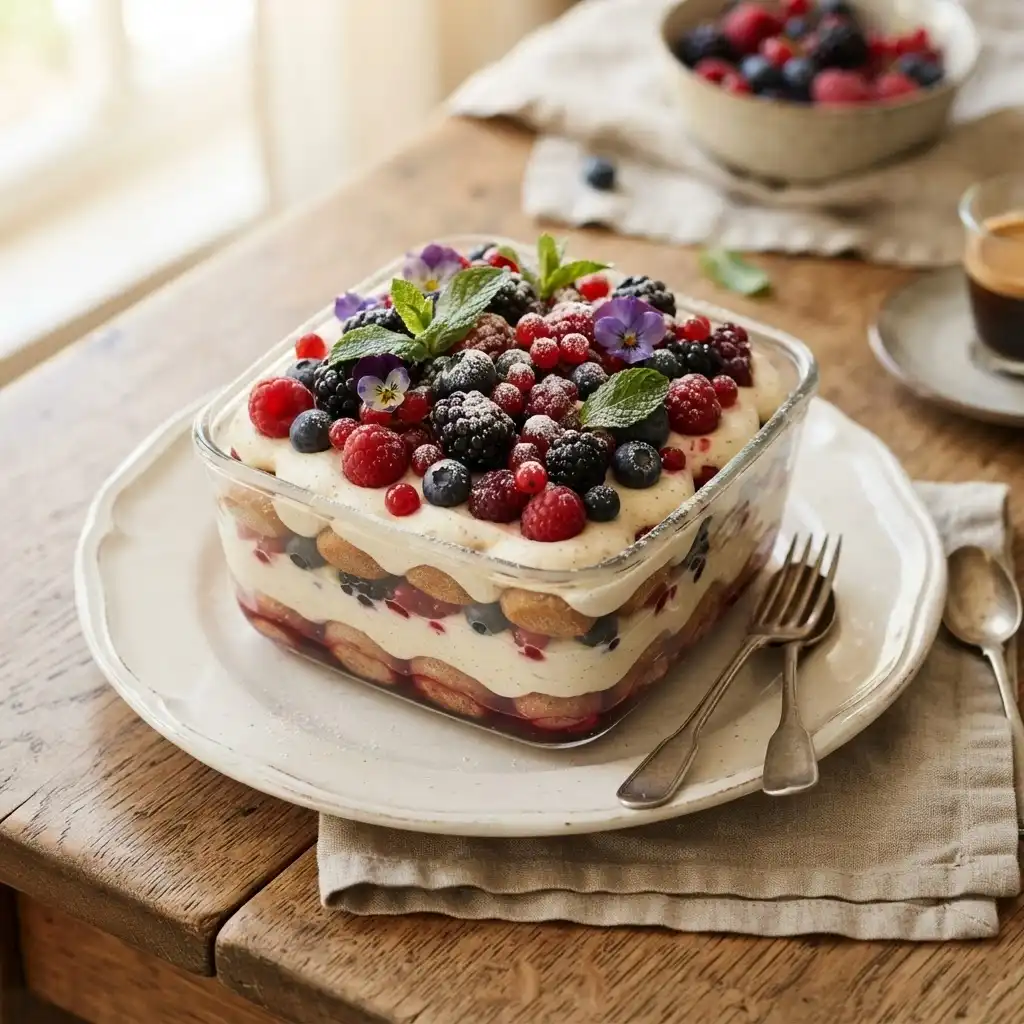 Tiramisu mit Beeren