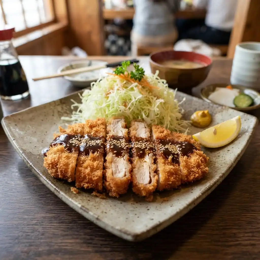 Crispy Chicken Katsu mit Krautsalat