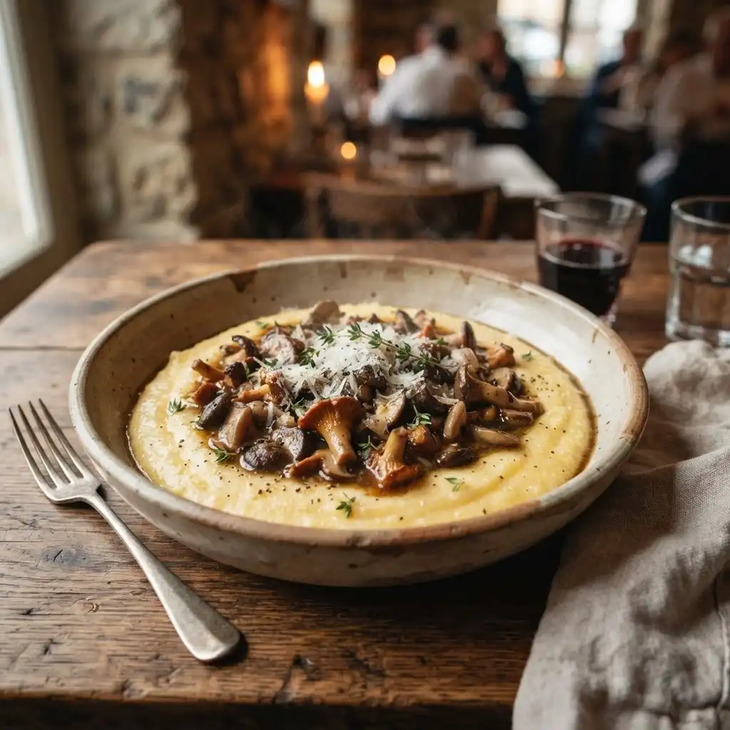 Polenta mit Pilzragout