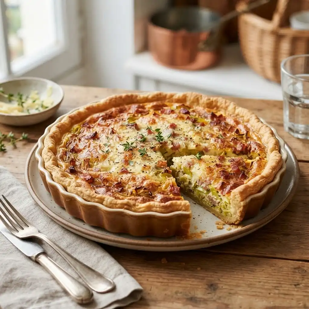 Quiche Lorraine mit Lauch