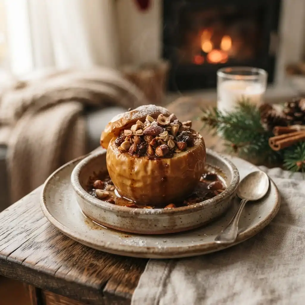 Bratapfel mit Nussfüllung