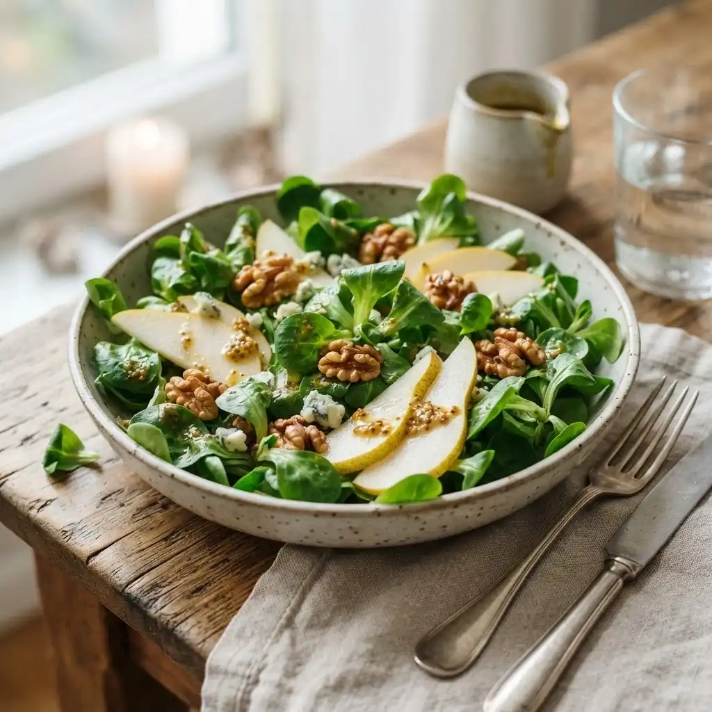 Winterlicher Feldsalat mit Birne