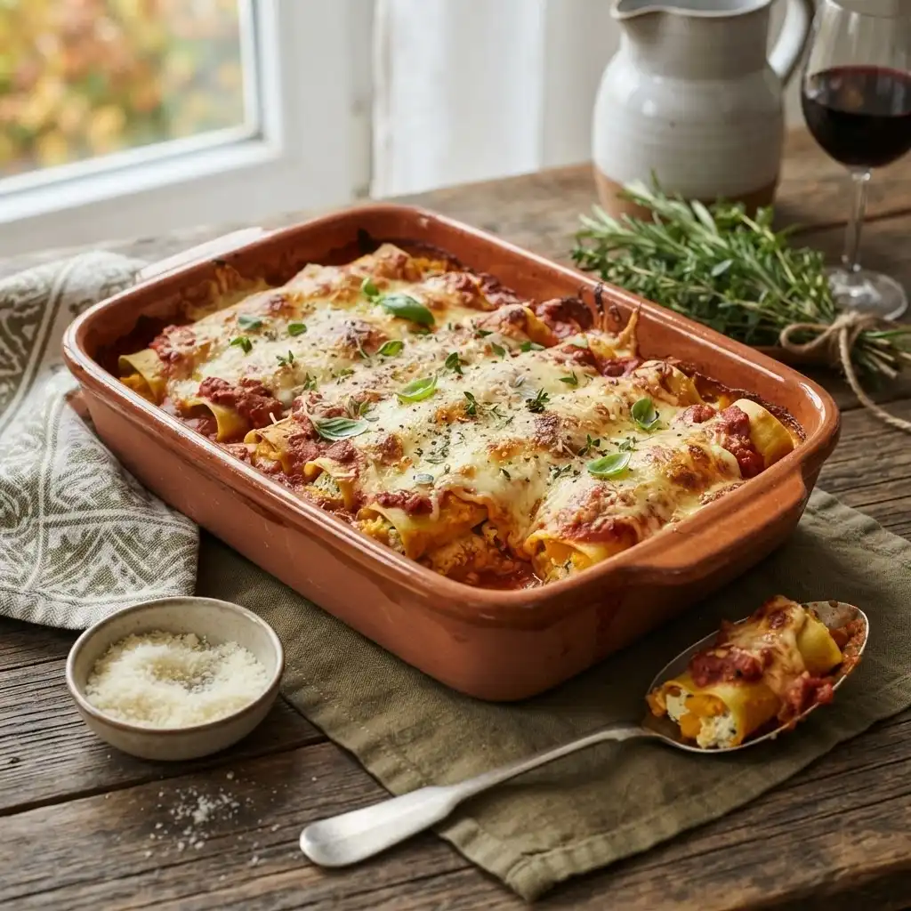 Kürbis-Winter-Cannelloni