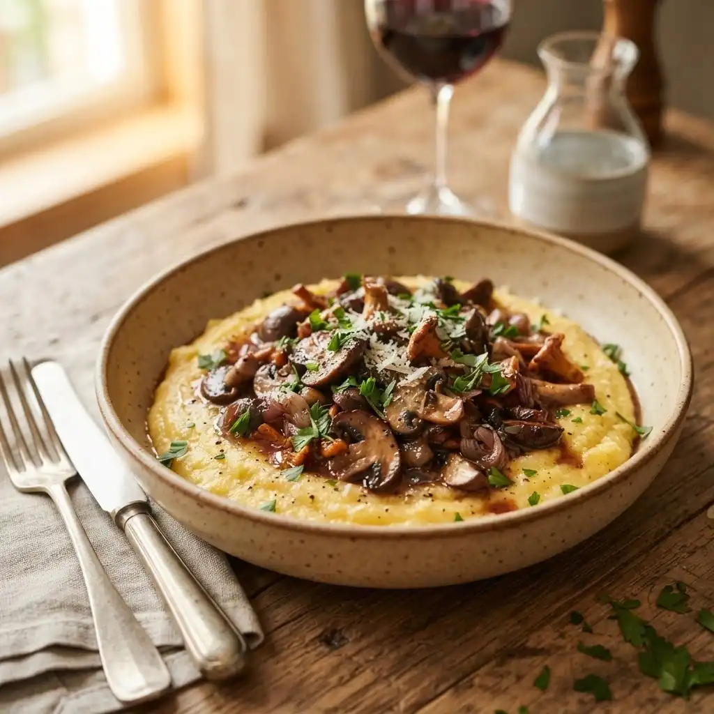 Polenta mit Pilzragout